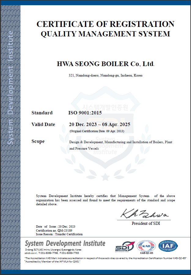 ISO 9001 Certificate of Registration 
